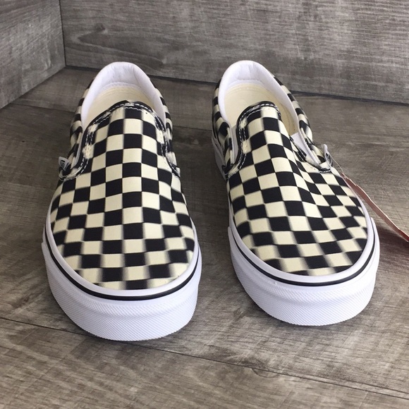 VANS Classic Slip-On (Blur Check) Black/Classic - Picture 4 of 8